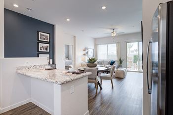 Gourmet kitchen with island